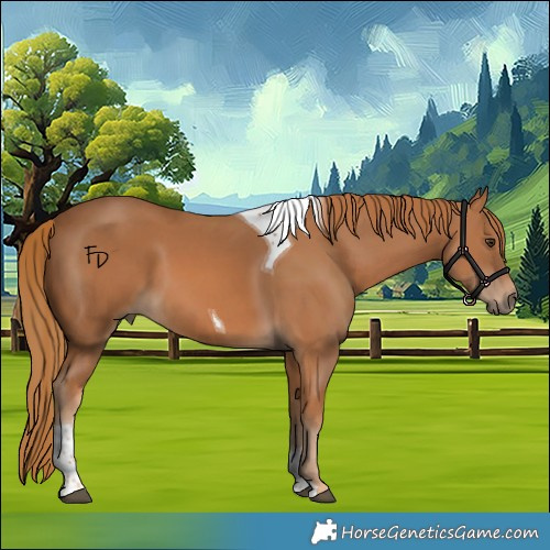 Horse Color:Chestnut Tobiano 