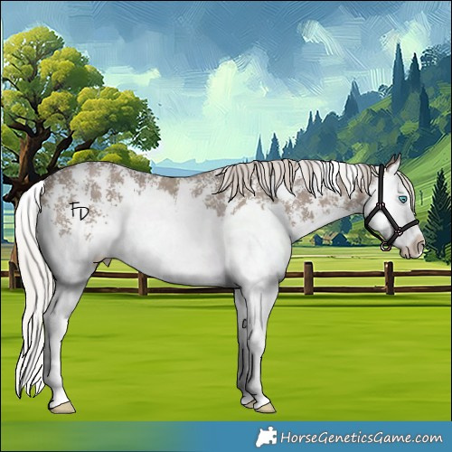 Horse Color:Silver Grullo Sabino Splash Rabicano 