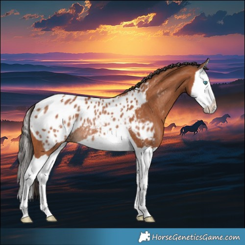 Horse Color:Bay Splash Blanket Rabicano 