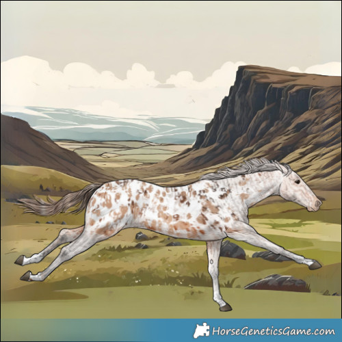 Horse Color:Bay Near Leopard  and Amber Champagne Near Leopard 