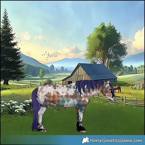 Horse Color:Painted Plaid Bay Ice