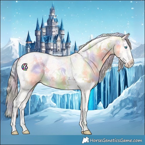 Horse Color:Nacre Palomino Pearl Splash Tobiano Rabicano 