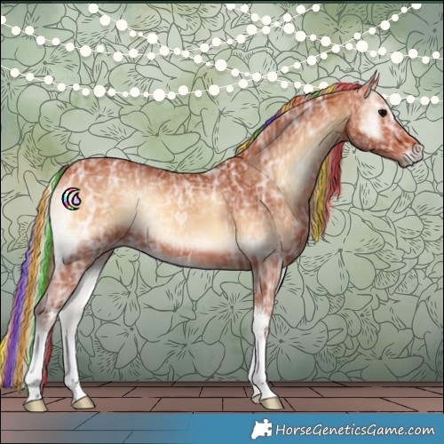 Horse Color:Painted Silver Bay Ice Onyx 