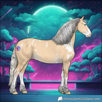 Horse Color:White Spotted Silver Sable Cream Champagne Dun Splash