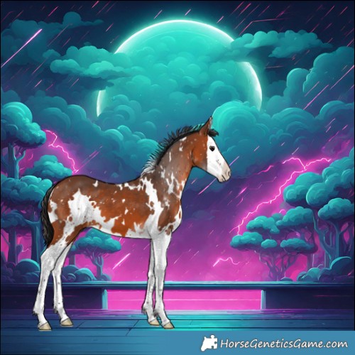 Horse Color:White Spotted Bay Splash 