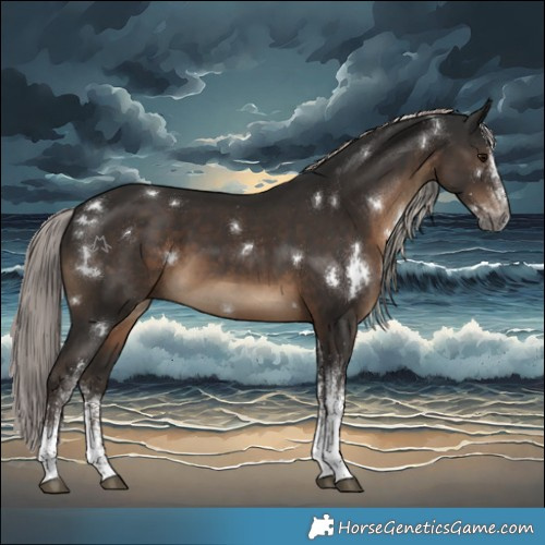Horse Color:Gray White Spotted Silver Black 