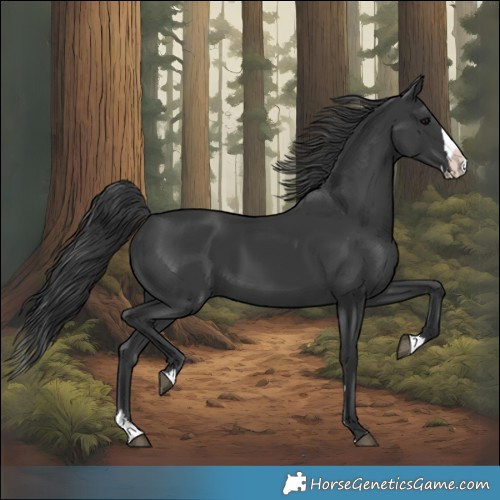 Horse Color:Black Splash 