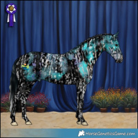 Horse Color:Plaid  White Spotted Silver Brown Ice Onyx Tobiano  and ERROR: UNKNOWN ANOMALY