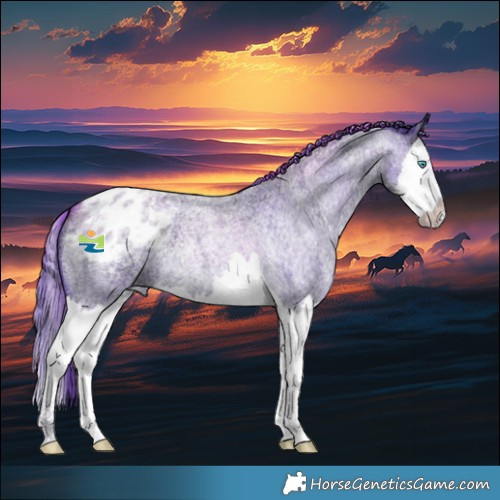 Horse Color:Watercolor Blue Ice Roan Splash Blanket 