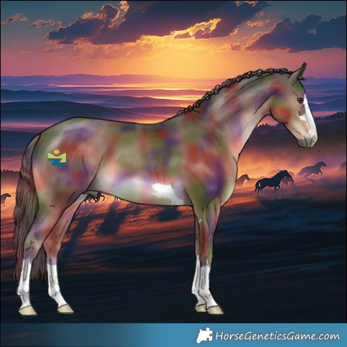Horse Color:Nacre Liver Chestnut 