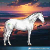 Horse Color:Liver Chestnut Ice Sabino Splash Tobiano 