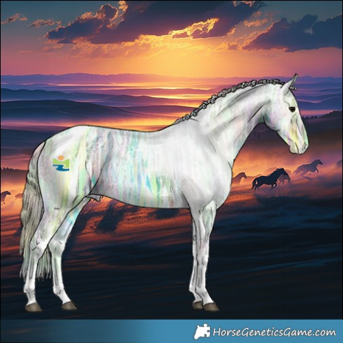Horse Color:Nacre Plaid  Silver Brown Ice Onyx Tobiano 