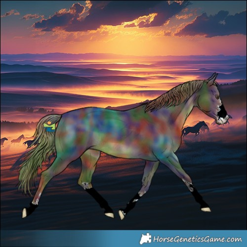 Horse Color:Nacre Liver Chestnut 