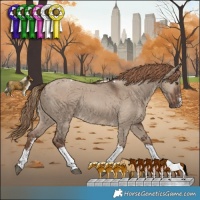 Horse Color:Liver Red Dun Sabino Tobiano Rabicano