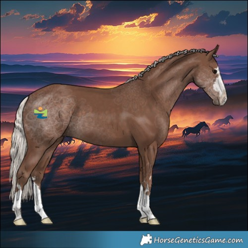 Horse Color:Silver Black 