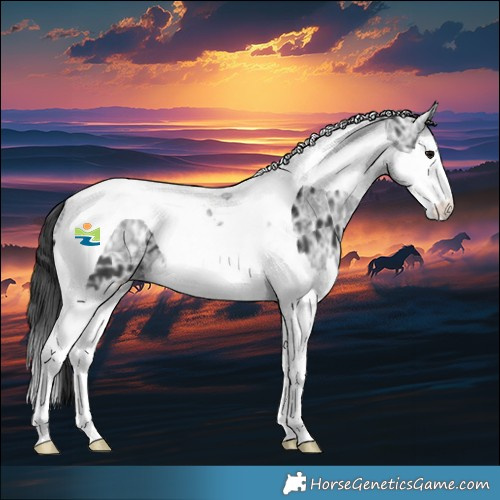 Horse Color:Black Ice Splash Tobiano 