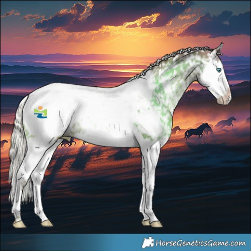 Horse Color:Silver Black Splash Snowcap Rabicano 