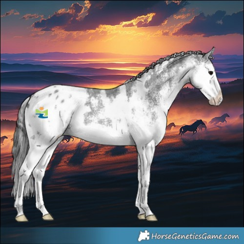 Horse Color:White Spotted Black Splash Blanket 