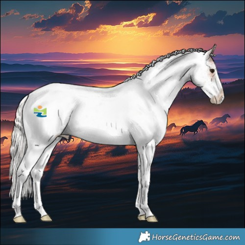 Horse Color:White Spotted Silver Bay Blanket 