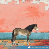 Horse Color:Buckskin Dun Brindle 