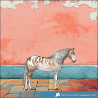 Horse Color:Gray Chocolate Palomino Dun Tobiano Blanket Brindle 
