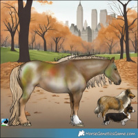 Horse Color:Chocolate Palomino Mushroom 