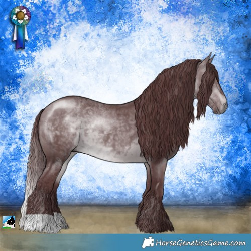 Horse Color:Chocolate Brown Chinchilla 