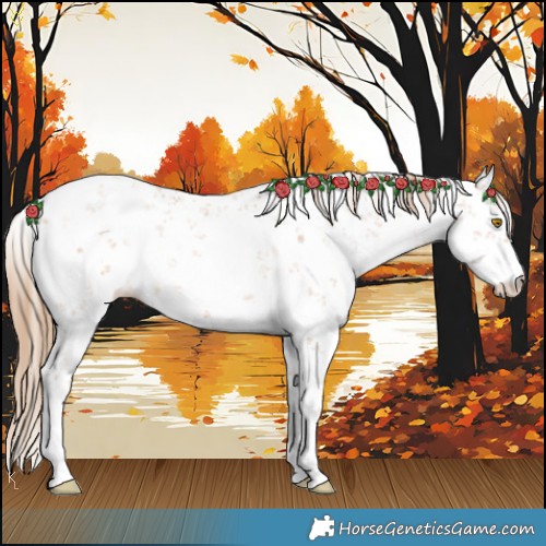 Horse Color:White Spotted Bay Pearl Sabino 