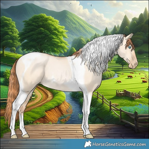 Horse Color:Buckskin Pearl Dun Tobiano 