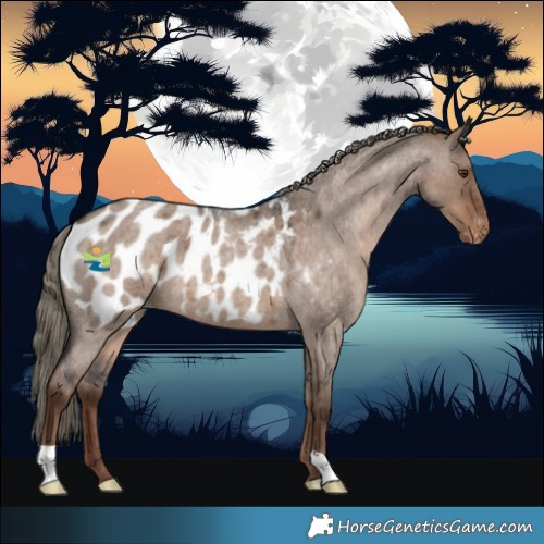 Horse Color:Liver Red Dun Roan Blanket 
