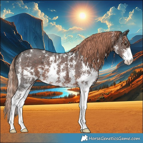 Horse Color:Liver Chestnut Sabino 