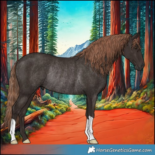 Horse Color:Liver Chestnut Rabicano 
