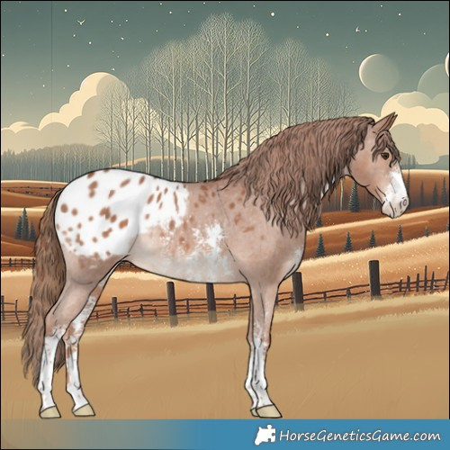 Horse Color:Chestnut Sabino Appaloosa Rabicano 