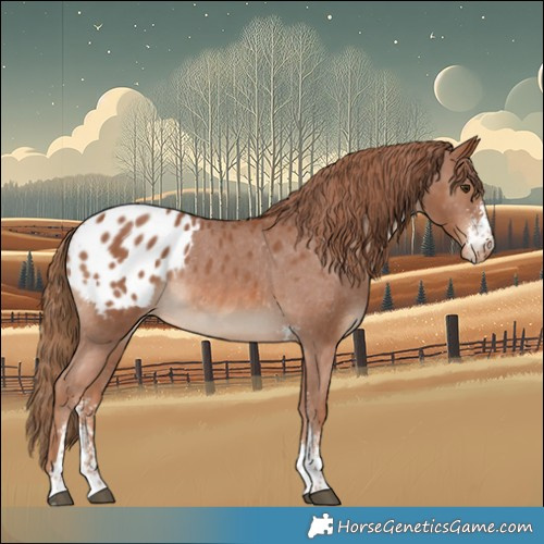 Horse Color:Chestnut Sabino Appaloosa Rabicano 
