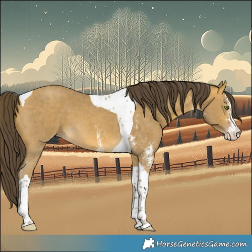 Horse Color:Sable Cream Champagne Sabino Tobiano 