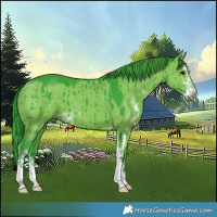 Horse Color:Watercolor Grullo Sabino Brindle 