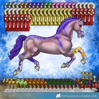 Horse Color:Watercolor Grullo Sabino 