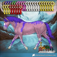 Horse Color:Watercolor Grullo Sabino 