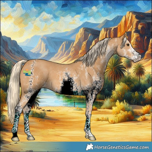 Horse Color:White Spotted Palomino 