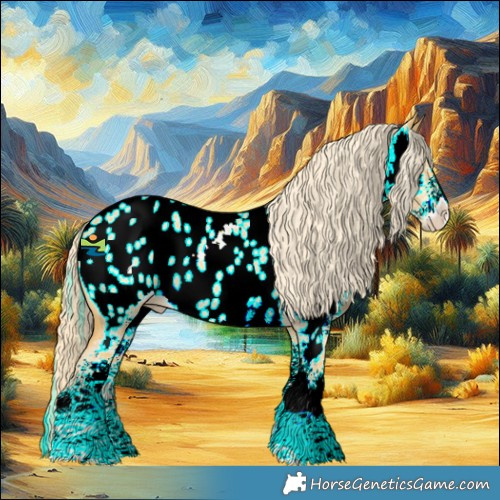 Horse Color:White Spotted Palomino Dun Appaloosa 