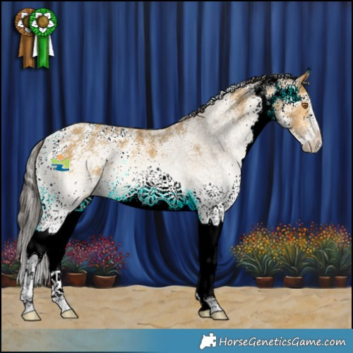 Horse Color:White Spotted Buckskin 