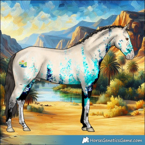 Horse Color:White Spotted Buckskin Dun 