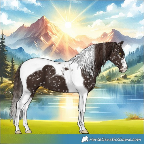Horse Color:Liver Chestnut Tobiano Appaloosa