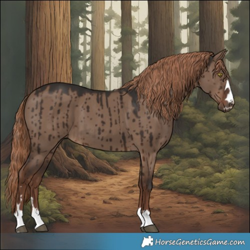 Horse Color:Liver Red Dun Brindle 