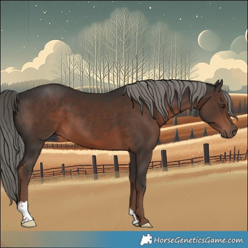 Horse Color:Liver Chestnut Mushroom 