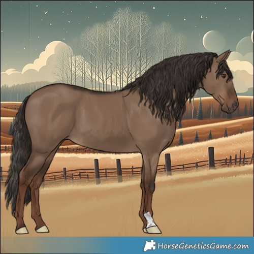 Horse Color:Liver Red Dun 