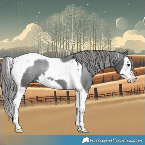 Horse Color:Black Splash Tobiano Appaloosa 