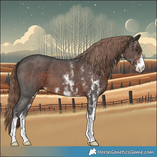Horse Color:Liver Chestnut Sabino 