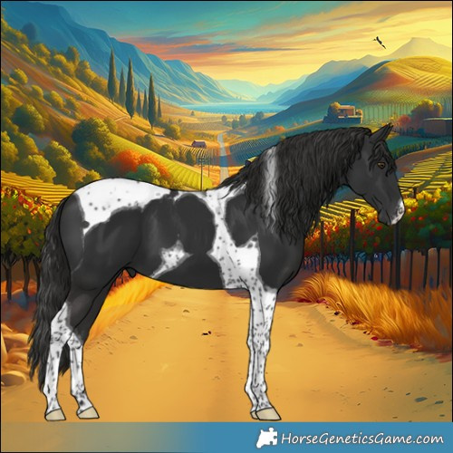 Horse Color:Liver Chestnut Tobiano 