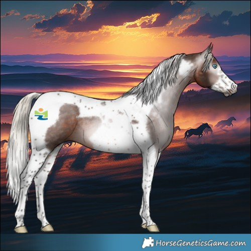 Horse Color:Gray Silver Brown Tobiano Frame Rabicano 